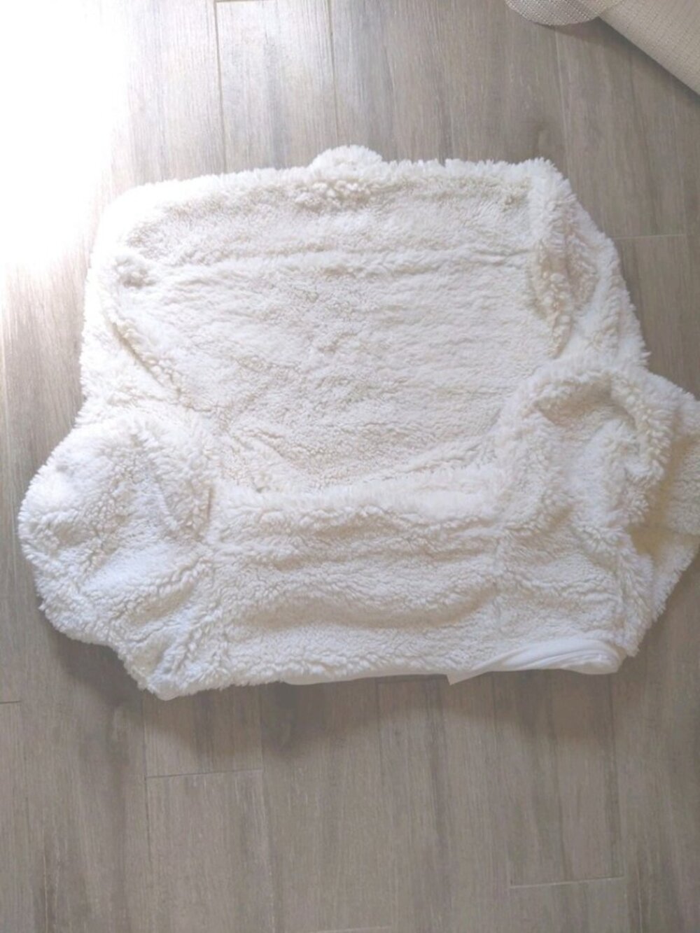 Pottery Barn Kids Anywhere Chair Slipcover - Cream - Sherpa